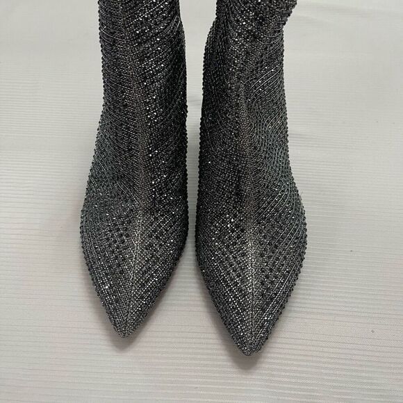 Michael Kors Katerina Crystal Embellished Ankle Ankle Boots Size 9.5 9 1/2 - Picture 3 of 10